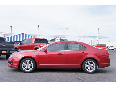 ford fusion 2012 red sedan se gasoline 4 cylinders front wheel drive automatic 79045