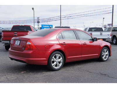 ford fusion 2012 red sedan se gasoline 4 cylinders front wheel drive automatic 79045