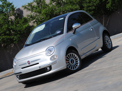 fiat 500 2012 silver hatchback lounge gasoline 4 cylinders front wheel drive automatic 76108