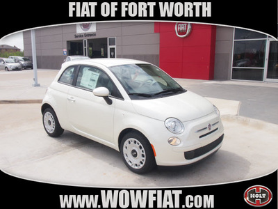fiat 500 2013 off white hatchback pop 4 cylinders 5 speed manual 76108