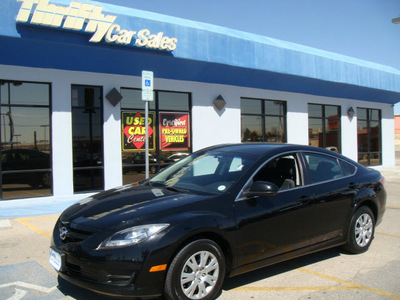 mazda mazda6i 2011 black sedan 4 cylinders automatic 79936