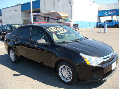 ford focus 2010 black sedan se gasoline 4 cylinders front wheel drive automatic 79925
