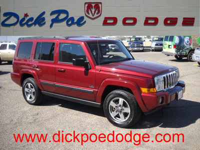 jeep commander 2008 red suv sport 6 cylinders automatic 79925