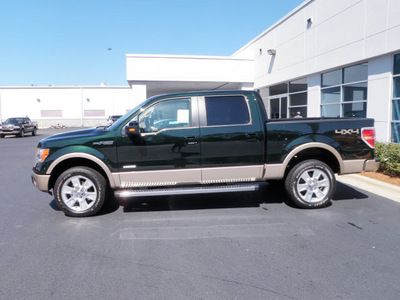 ford f 150 2012 green lariat gasoline 6 cylinders 4 wheel drive automatic with overdrive 32401
