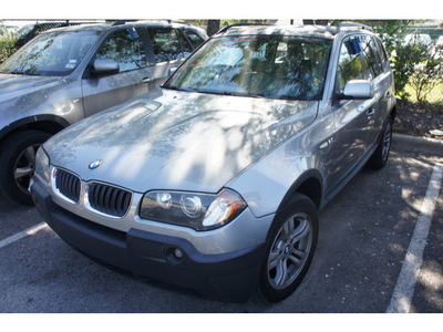 bmw x3 2004 gray suv 3 0i gasoline 6 cylinders all whee drive automatic 78729