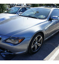 bmw 6 series 2006 gray coupe 650i gasoline 8 cylinders rear wheel drive automatic 78729