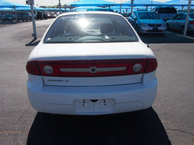 chevrolet cavalier 2003 white sedan ls 4 cylinders automatic 76234