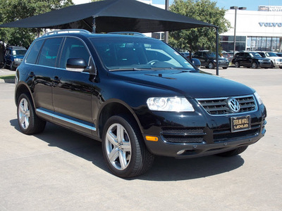 volkswagen touareg 2007 black suv v6 gasoline 6 cylinders all whee drive shiftable automatic 77074