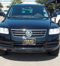 volkswagen touareg 2007 black suv v6 gasoline 6 cylinders all whee drive shiftable automatic 77074