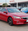 honda accord 2011 red coupe ex 4 cylinders automatic with overdrive 77074