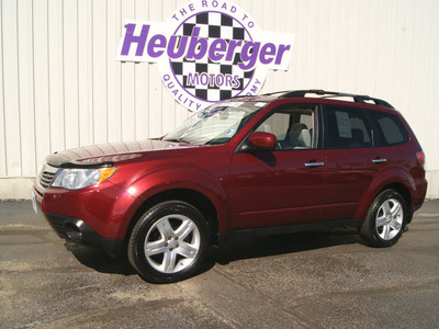 subaru forester 2010 red suv 2 5x limited gasoline 4 cylinders all whee drive automatic 80905
