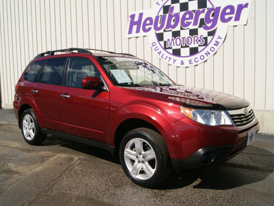 subaru forester 2010 red suv 2 5x limited gasoline 4 cylinders all whee drive automatic 80905