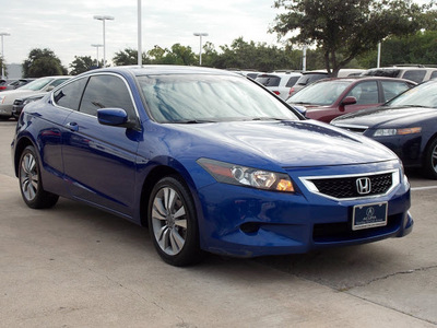 honda accord 2008 blue coupe ex l 4 cylinders automatic with overdrive 77074