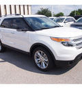 ford explorer 2013 white suv xlt 6 cylinders automatic 77074