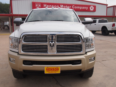 ram 3500 2011 white laramie longhorn diesel 6 cylinders 4 wheel drive automatic 77864