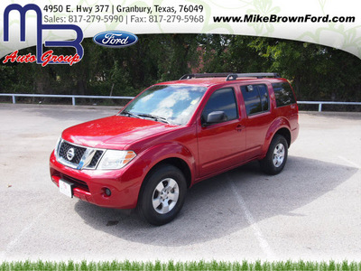 nissan pathfinder 2009 dk  red suv s gasoline 6 cylinders 2 wheel drive automatic 76049