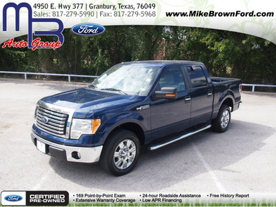 ford f 150 2010 dk  blue xlt flex fuel 8 cylinders 2 wheel drive automatic 76049