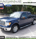 ford f 150 2010 dk  blue xlt flex fuel 8 cylinders 2 wheel drive automatic 76049