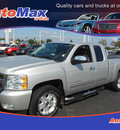 chevrolet silverado 1500 2010 silver pickup truck lt flex fuel 8 cylinders 2 wheel drive automatic 34474