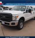 ford f 250 2012 white xl 8 cylinders automatic 76108