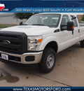 ford f 250 2012 white xl 8 cylinders automatic 76108