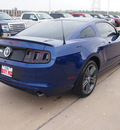 ford mustang 2013 blue coupe 6 cylinders 6 speed manual 76108