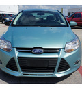 ford focus 2012 green sedan se flex fuel 4 cylinders front wheel drive automatic 76543