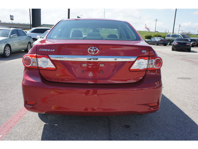 toyota corolla 2011 red sedan le gasoline 4 cylinders front wheel drive automatic 76543