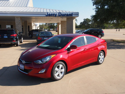 hyundai elantra 2013 dk  red sedan gls gasoline 4 cylinders front wheel drive automatic 76049