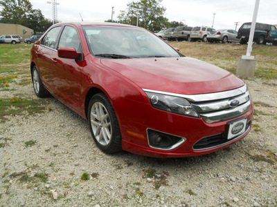 ford fusion 2011 red sedan sel flex fuel 6 cylinders front wheel drive automatic 75606