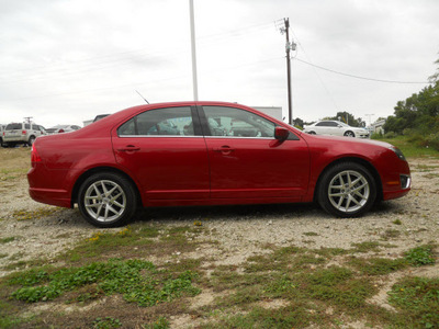 ford fusion 2011 red sedan sel flex fuel 6 cylinders front wheel drive automatic 75606