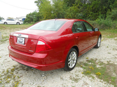 ford fusion 2011 red sedan sel flex fuel 6 cylinders front wheel drive automatic 75606