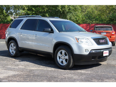 gmc acadia 2009 silver suv sle 1 gasoline 6 cylinders front wheel drive 6 speed automatic 78214