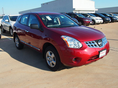 nissan rogue 2012 red wagon s 4 cylinders automatic 76116