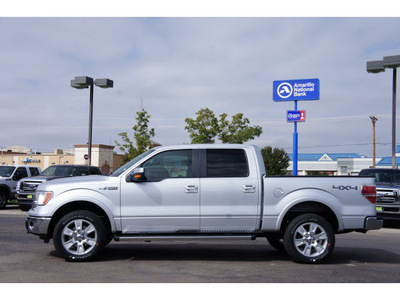 ford f 150 2013 silver lariat flex fuel 8 cylinders 4 wheel drive automatic 79407