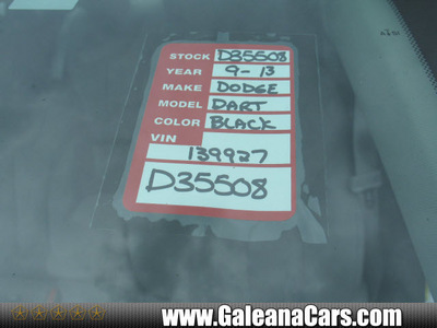 dodge dart 2013 black sedan sxt 4 cylinders automatic 33912