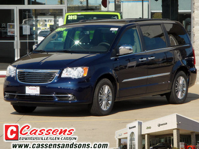 chrysler town country 2013 dk  blue van touring l flex fuel 6 cylinders front wheel drive automatic 62034