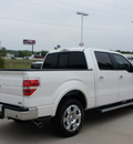 ford f 150 2010 white lariat flex fuel 8 cylinders 2 wheel drive automatic 76205