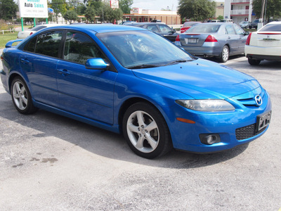 mazda mazda6 2006 blue hatchback i sport gasoline 4 cylinders front wheel drive autostick 77070