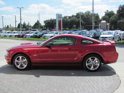 ford mustang 2007 red coupe gt gasoline 8 cylinders rear wheel drive automatic 33884