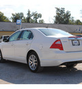 ford fusion 2011 white sedan sel flex fuel 6 cylinders front wheel drive shiftable automatic 77575