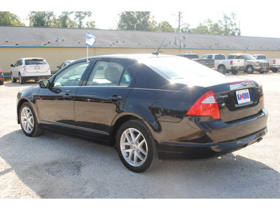 ford fusion 2012 black sedan sel gasoline 4 cylinders front wheel drive shiftable automatic 77575