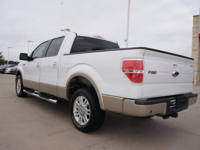 ford f 150 2009 white lariat flex fuel 8 cylinders 2 wheel drive automatic 76049