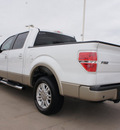 ford f 150 2009 white lariat flex fuel 8 cylinders 2 wheel drive automatic 76049