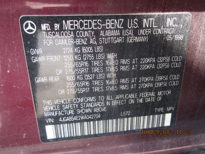 mercedes benz ml320