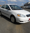 toyota corolla 2007 white sedan ce gasoline 4 cylinders front wheel drive automatic 75672