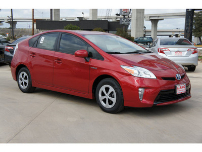 toyota prius 2012 red hatchback two hybrid 4 cylinders front wheel drive automatic 78232