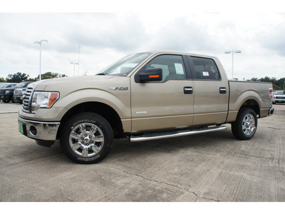 ford f 150 2012 beige xlt gasoline 6 cylinders 2 wheel drive automatic 77531
