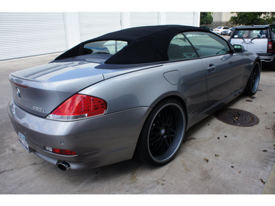 bmw 6 series 2007 gray 650i gasoline 8 cylinders rear wheel drive automatic 78729