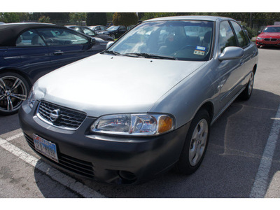nissan sentra 2003 silver sedan gxe gasoline 4 cylinders dohc front wheel drive automatic 78729